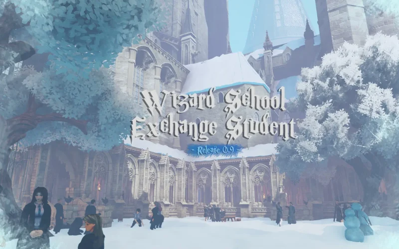 Wizard School Exchange Student cover 0.9.3 – Unity adult game by Blue W free download