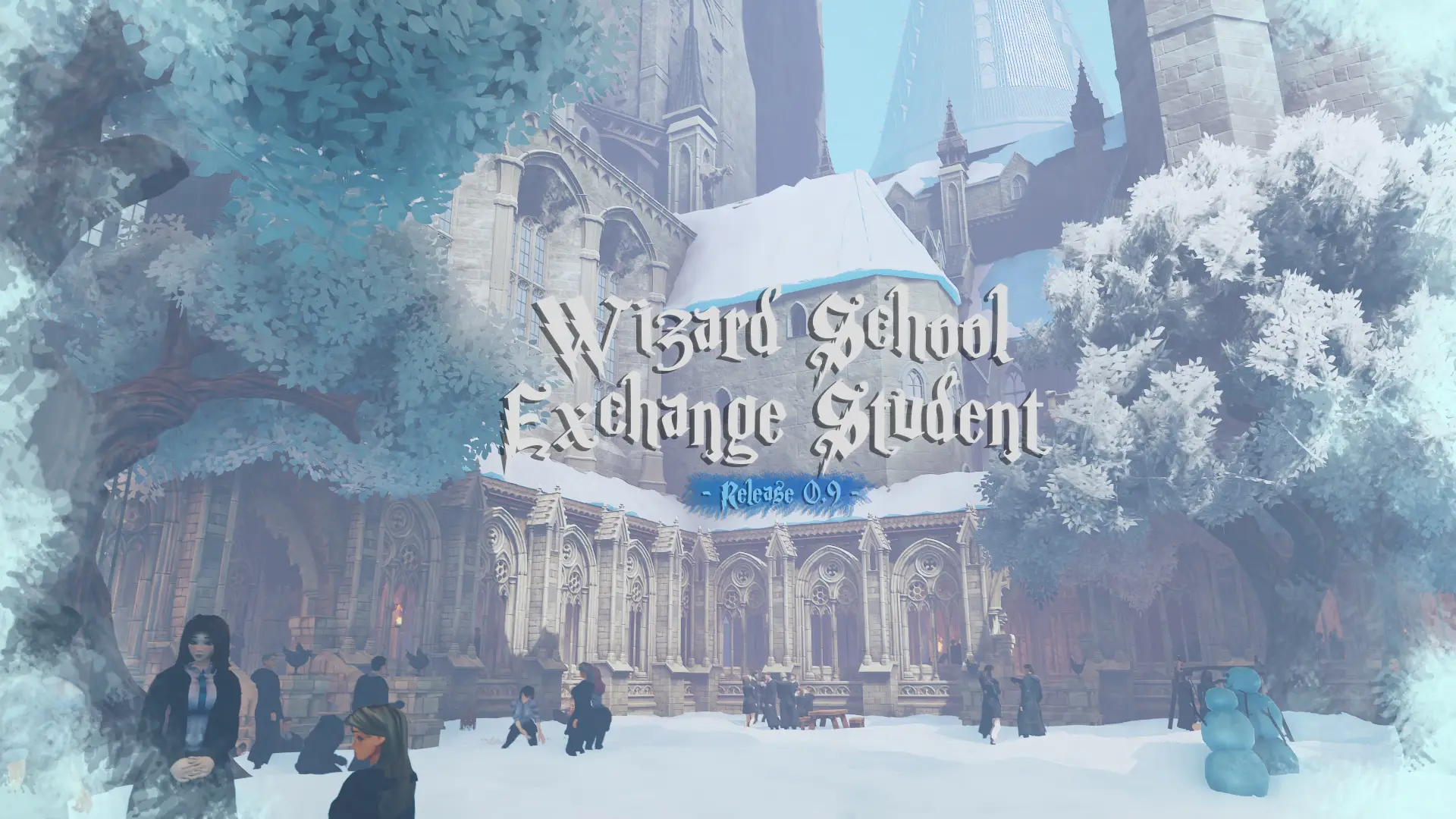 Wizard School Exchange Student cover 0.9.3 – Unity adult game by Blue W free download