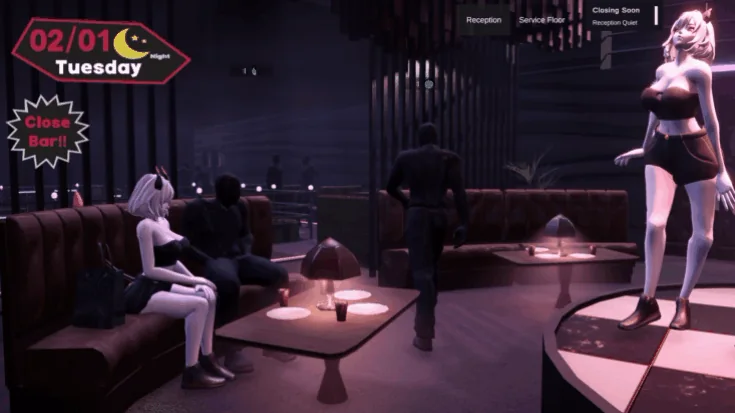 Clubmaster & Naughty Tribe gameplay screenshot 4 (Ren'Py adult game) by RedChest Studio – free download