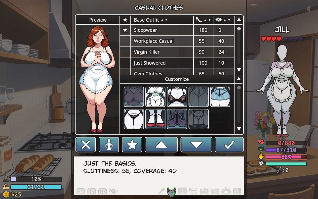 Harem Heaven gameplay screenshot 3 (Godot adult game) by FallstarGames – free download