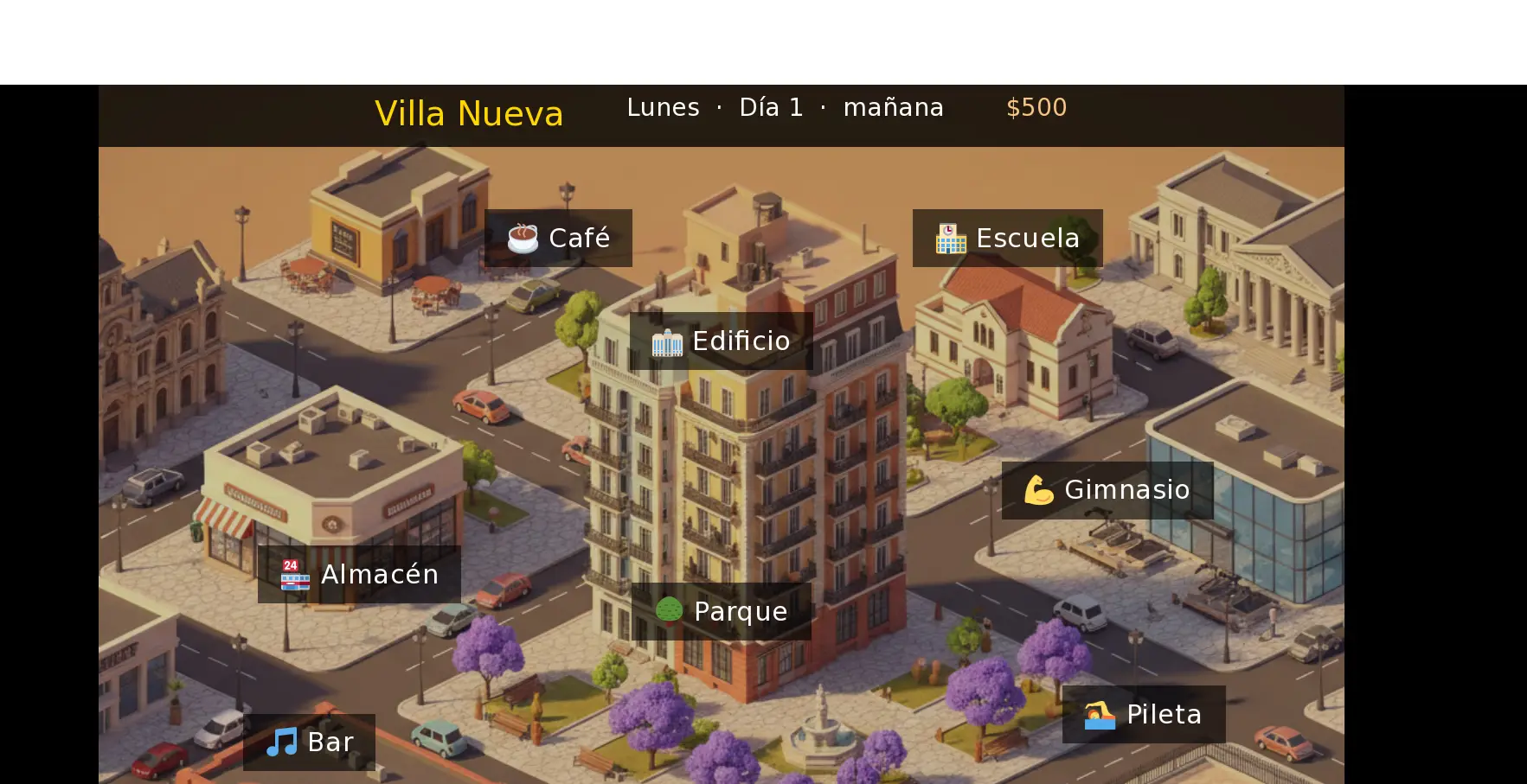 Villa Nueva gameplay screenshot 7 (Ren'Py adult game) by RioPlata Games – free download