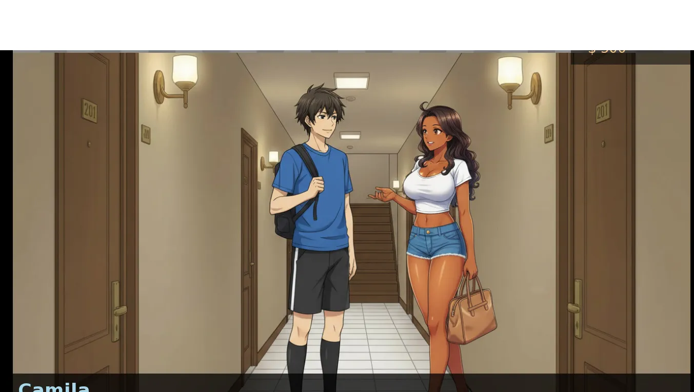 Villa Nueva gameplay screenshot 4 (Ren'Py adult game) by RioPlata Games – free download