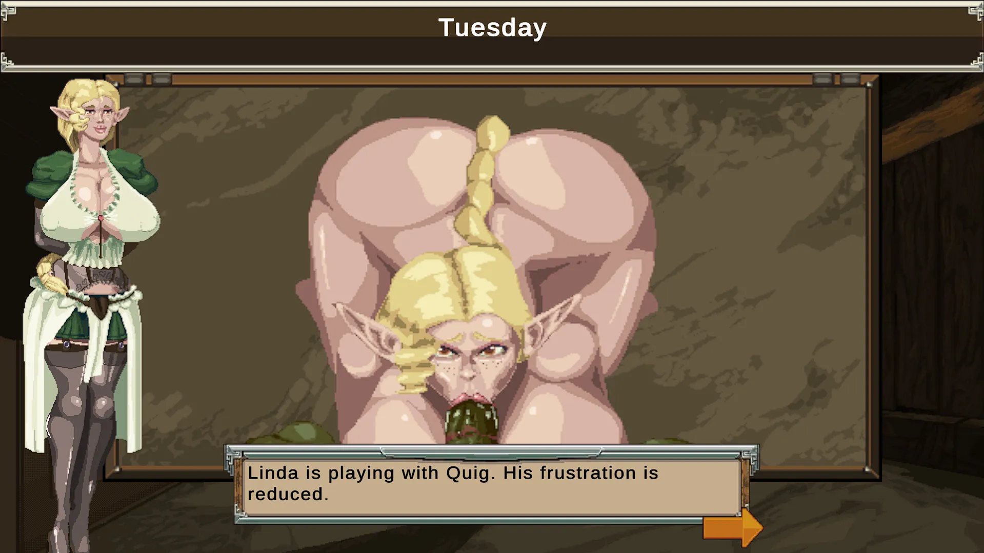 Orcasm gameplay screenshot 2 (Ren'Py adult game) by Studio For Play – free download