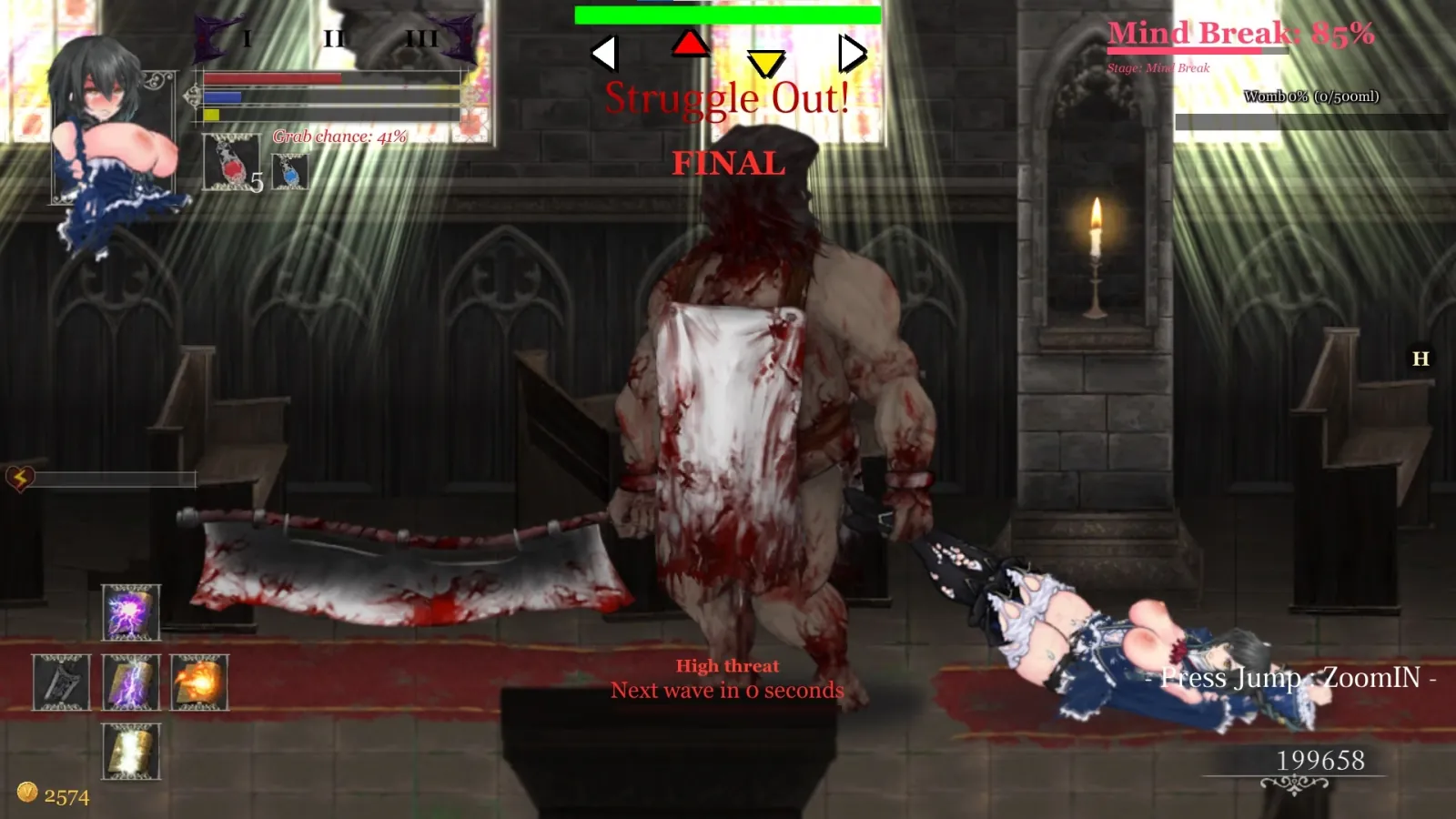 Night of Revenge “HELLGATE: Descent Into Darkness” gameplay screenshot 19 (Unity adult game) by NoXeKeeper – free download