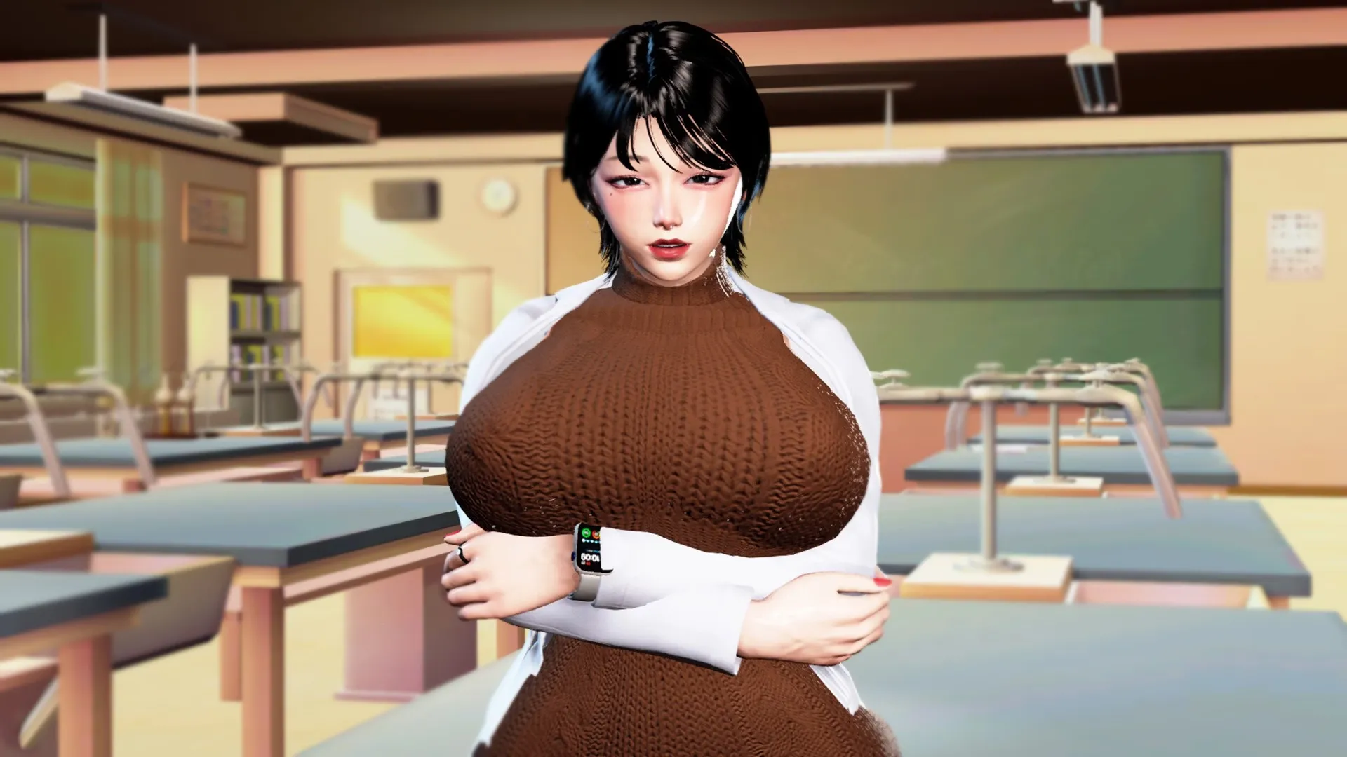 White Lie gameplay screenshot 4 (Ren'Py adult game) by ScratchBack – free download
