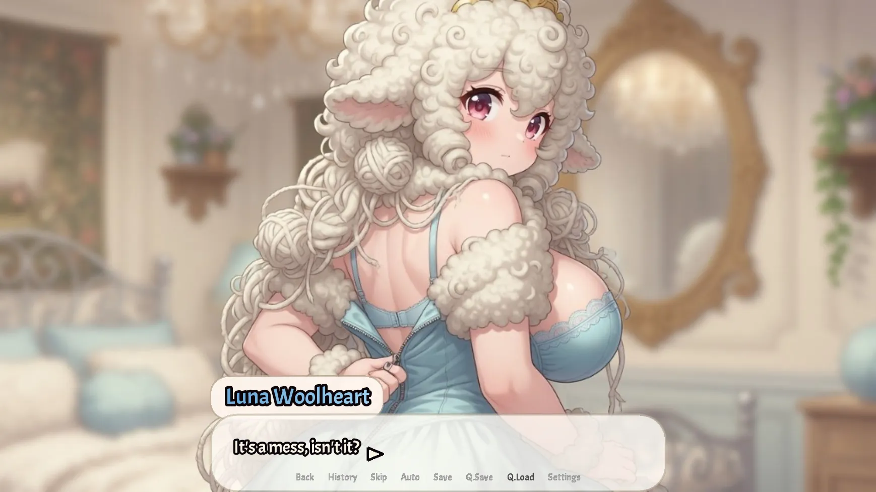 Shear Destiny gameplay screenshot 7 (Ren'Py adult game) by FurryShoujoGirl – free download