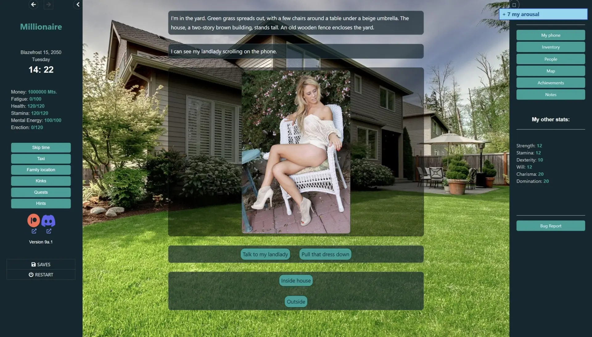 Millionaire gameplay screenshot 10 (HTML adult game) by Deep Spirit – free download