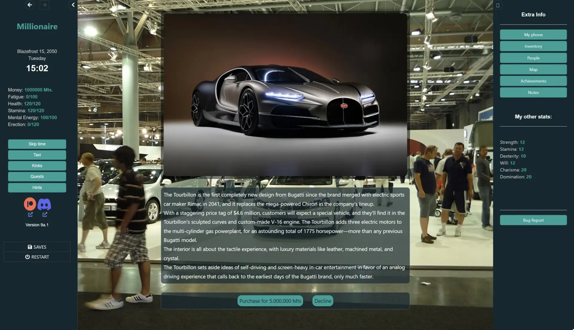 Millionaire gameplay screenshot 14 (HTML adult game) by Deep Spirit – free download
