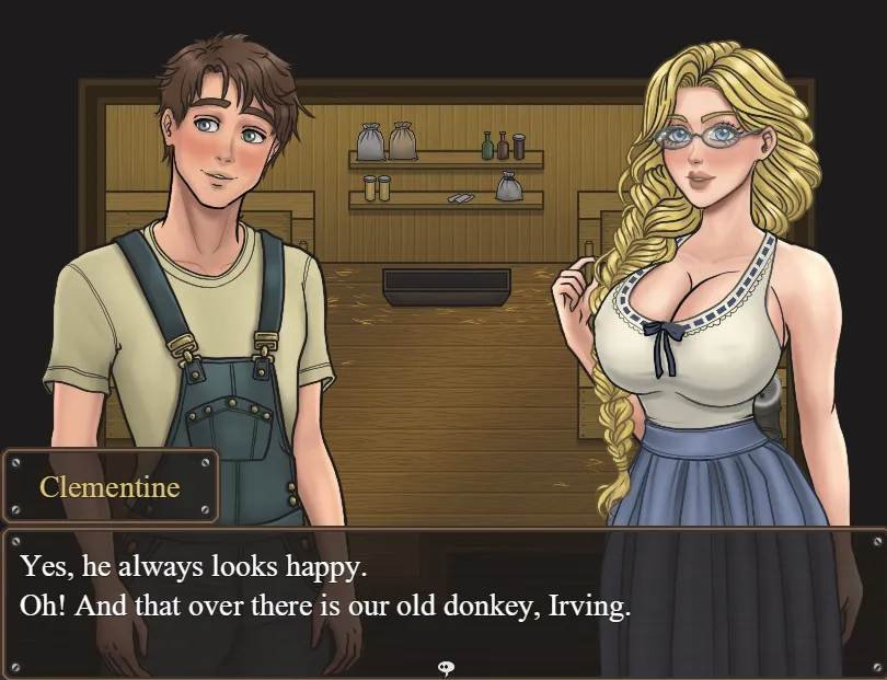 Once Upon a Farm gameplay screenshot 3 (RPGM adult game) by Wild Kraken Studio – free download