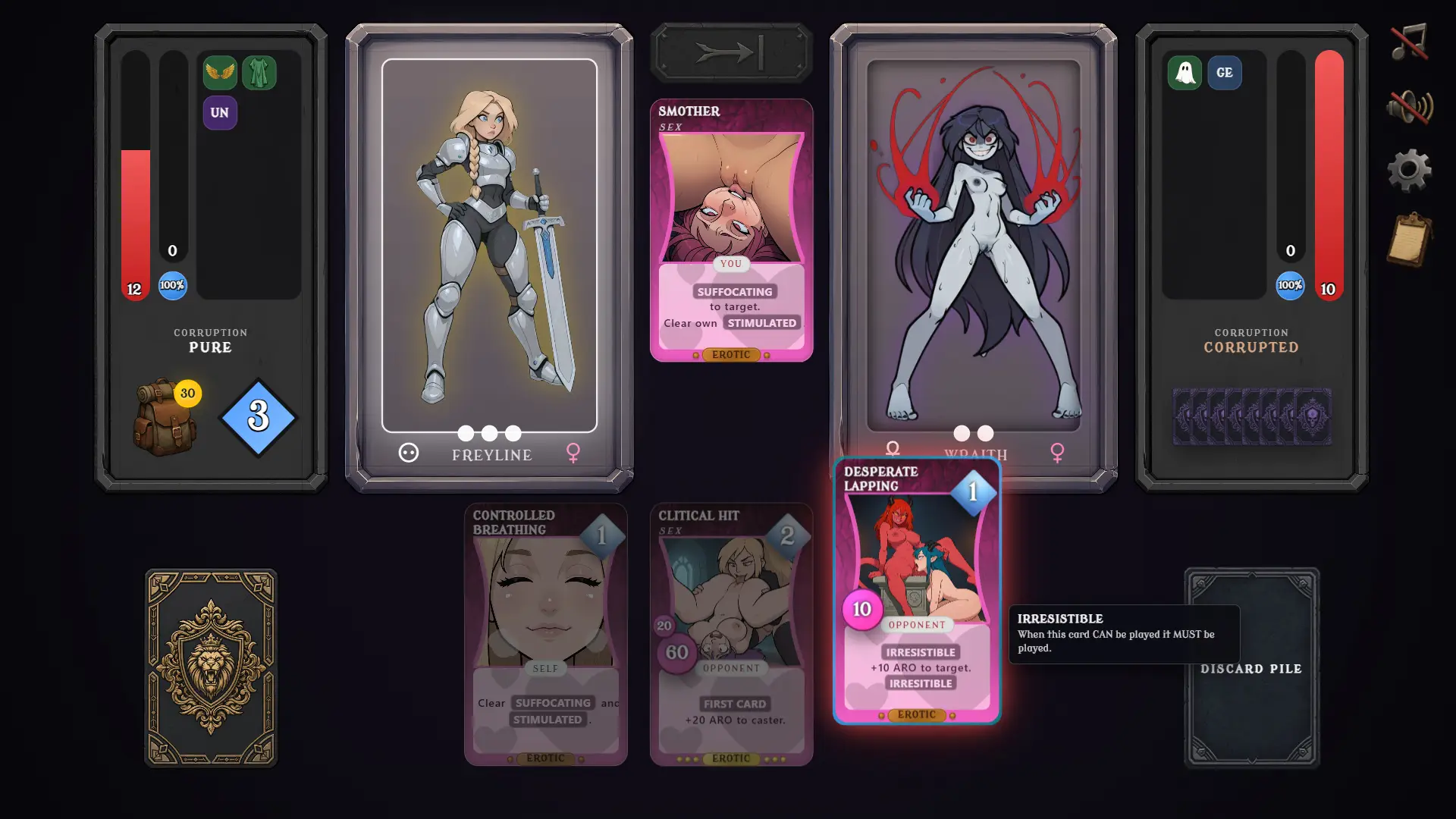 A Deck Full of Hex gameplay screenshot 8 (Others adult game) by Purple Octopus – free download