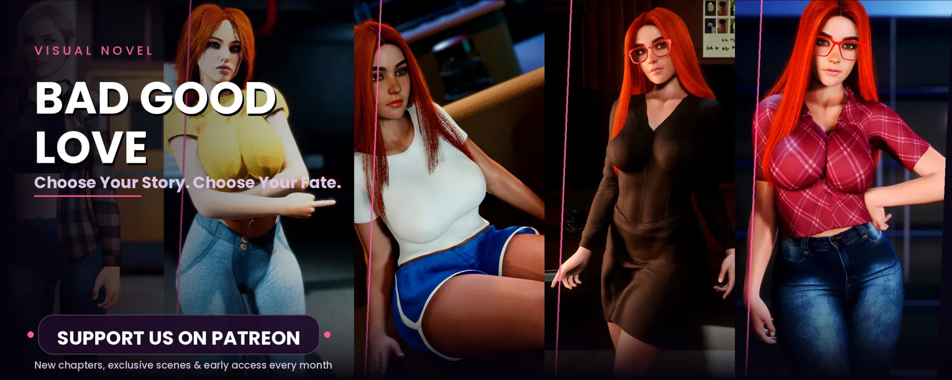 Bad Good Love cover 0. 2 – Ren'Py adult game by Mewgirl free download