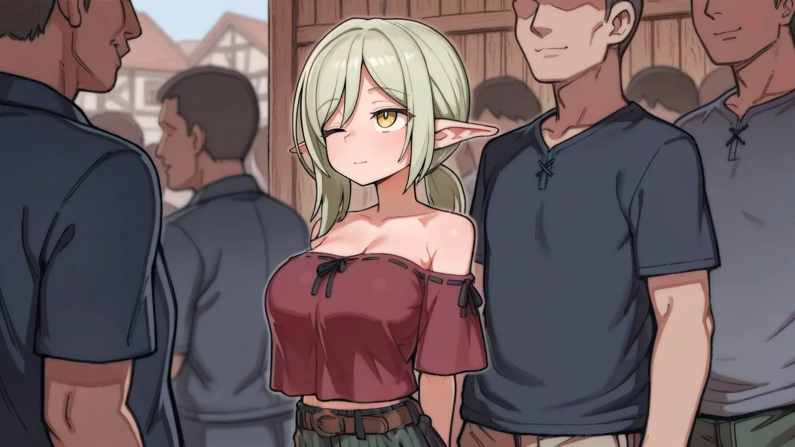 Bartender: Moonlight Host gameplay screenshot 3 (Ren'Py adult game) by DoujinSoft – free download