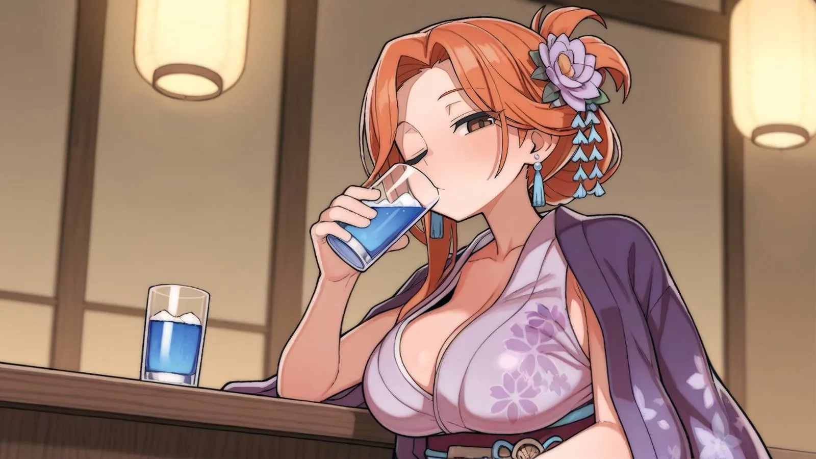 Bartender: Moonlight Host gameplay screenshot 14 (Ren'Py adult game) by DoujinSoft – free download