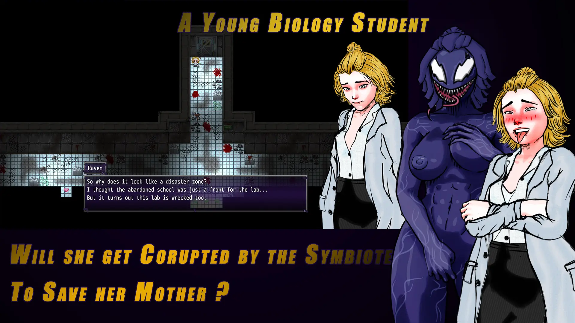 SYMBIOTE PROJECT gameplay screenshot 1 (RPGM adult game) by KlerGames – free download