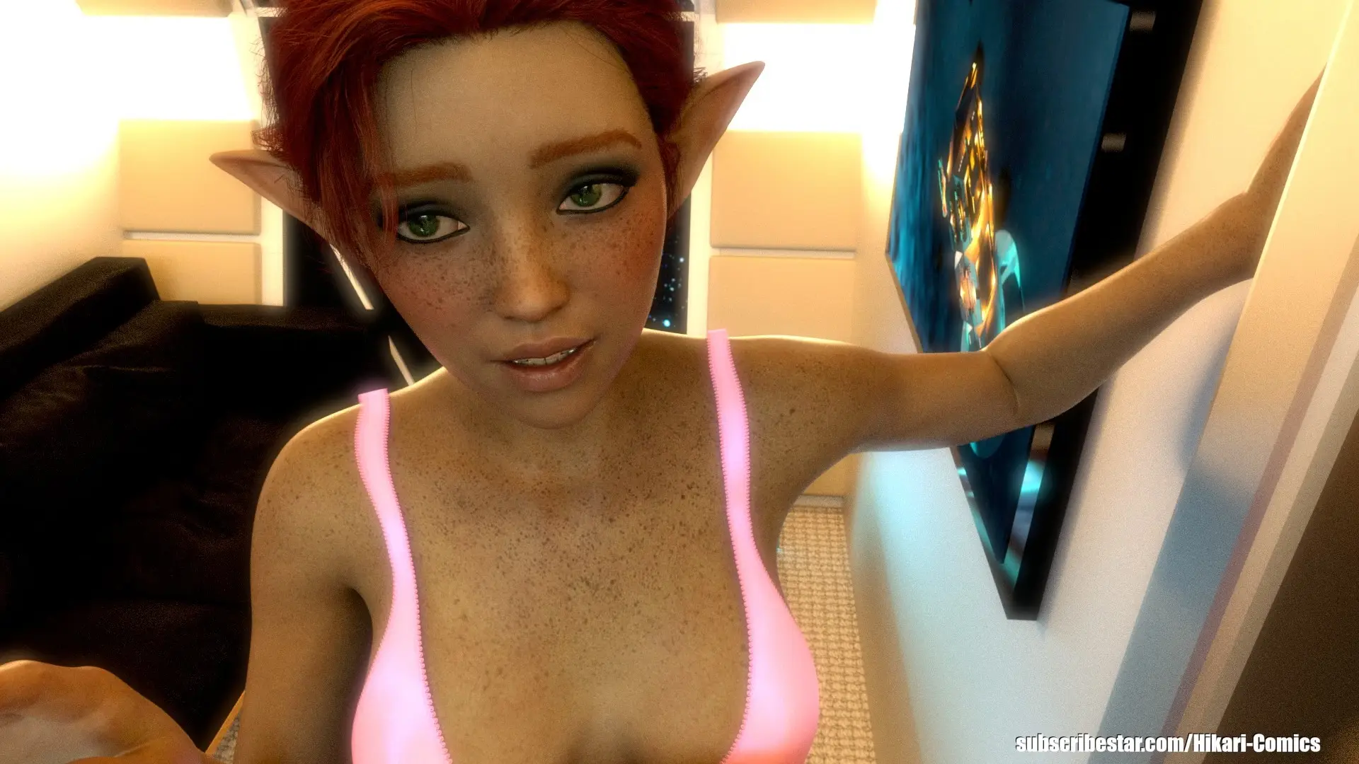 Hikari: First Interlude gameplay screenshot 1 (Ren'Py adult game) by Hikari Comics – free download