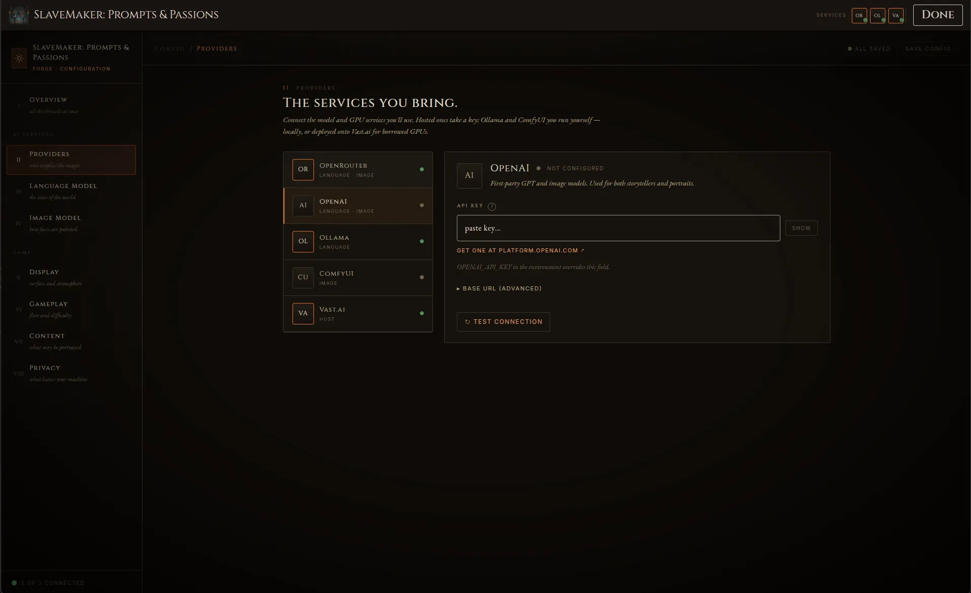 SlaveMaker: Prompts and Passions gameplay screenshot 1 (Others adult game) by kozosmdev Bluesky – free download