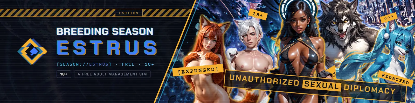 Breeding Season Estrus cover v0.1.4 Beta – Ren'Py adult game by H-Bomb free download