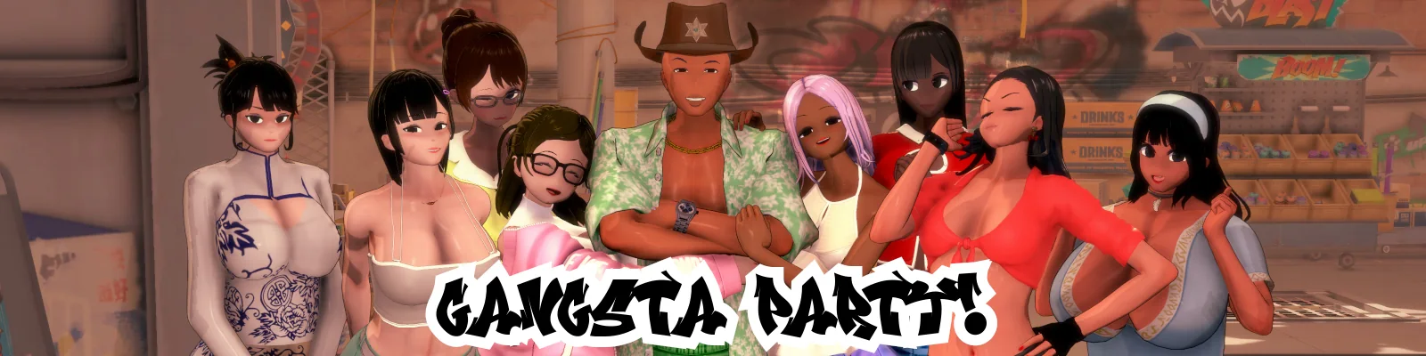 Gangsta Party cover 0.2.2 – Ren'Py adult game by Catman free download