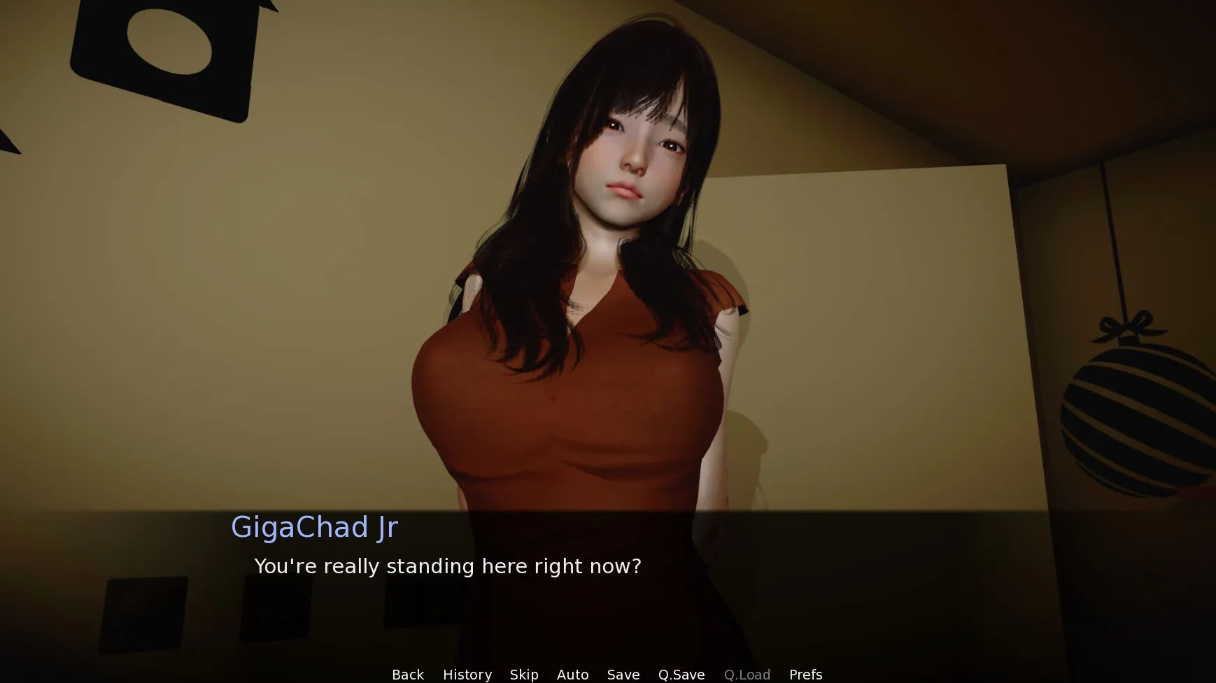 Glitched Hunter gameplay screenshot 1 (Ren'Py adult game) by PeakDark – free download