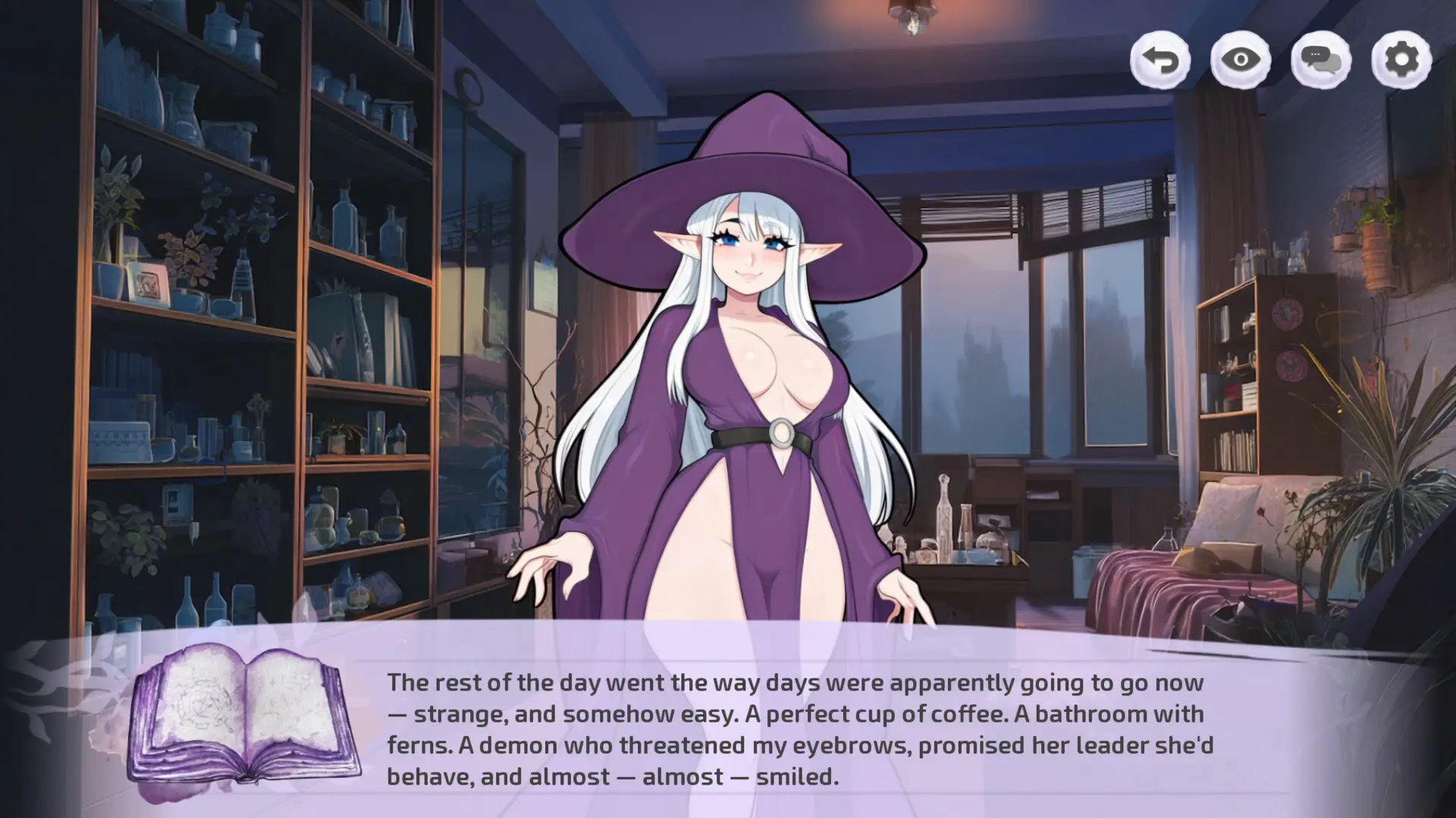 Boobs & Hexes gameplay screenshot 8 (Ren'Py adult game) by Rodrigo Piedras – free download