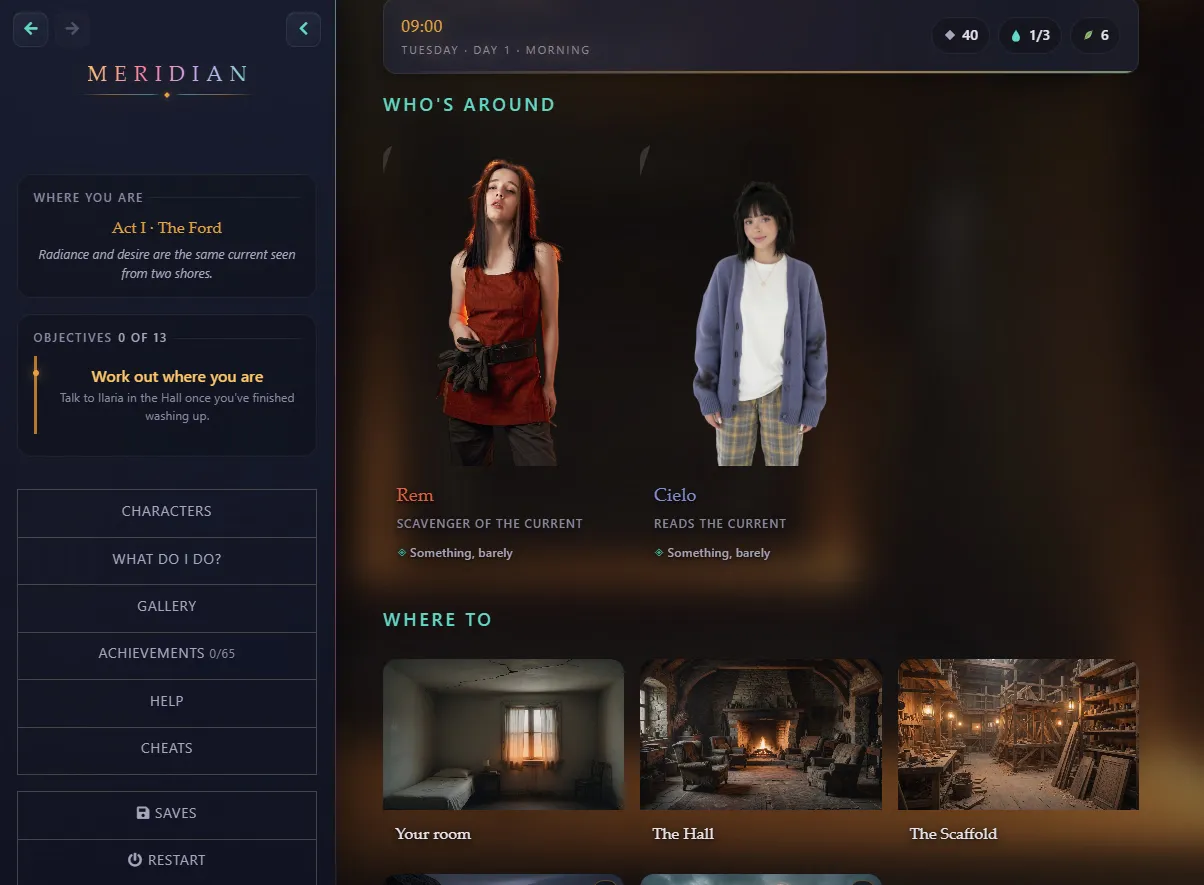 Meridian gameplay screenshot 10 (HTML adult game) by MGHdev – free download