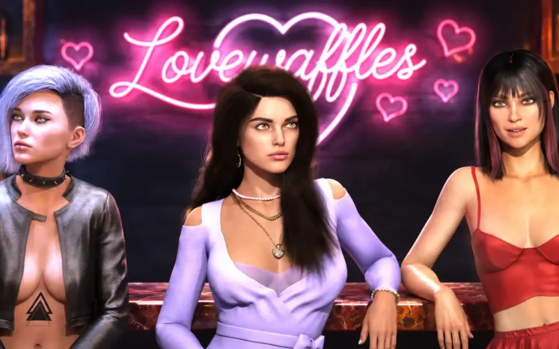 Scoops and Secrets cover 1.0 – Ren'Py adult game by LoveWaffles free download