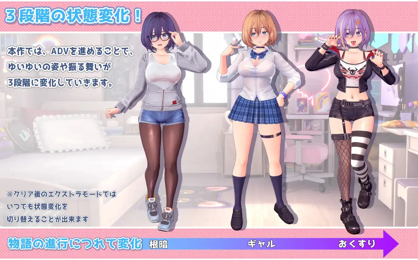 Yui Yui’s Exciting Live Stream Diary! gameplay screenshot 9 (Unity adult game) by Wado Kaichin – free download