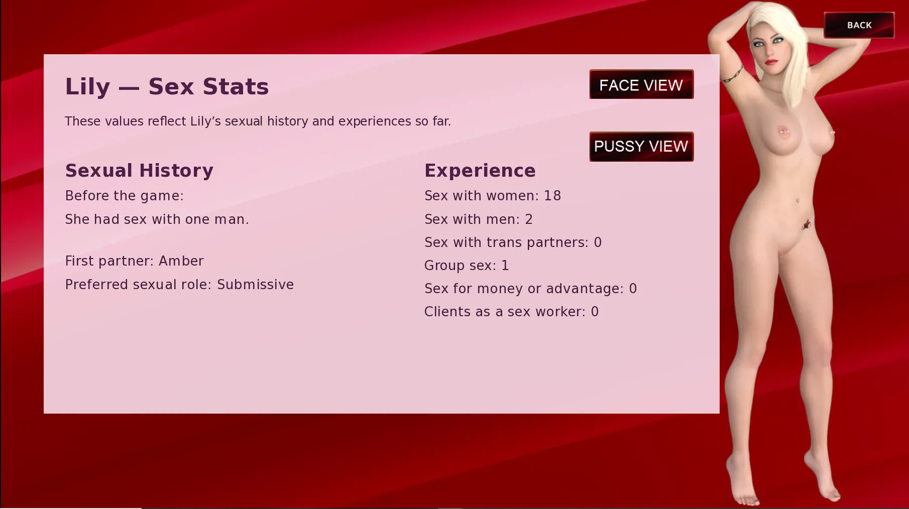 The Price of Choice gameplay screenshot 1 (Ren'Py adult game) by Empress Games – free download