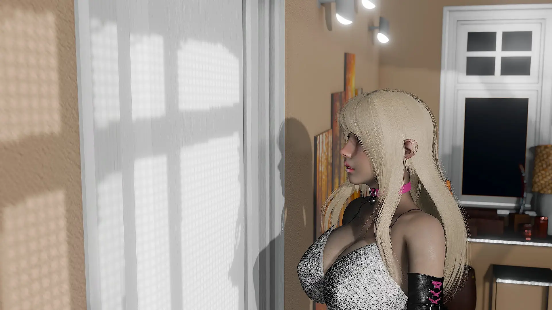 A Friendly Visit gameplay screenshot 2 (Ren'Py adult game) by Nordlysveverske – free download