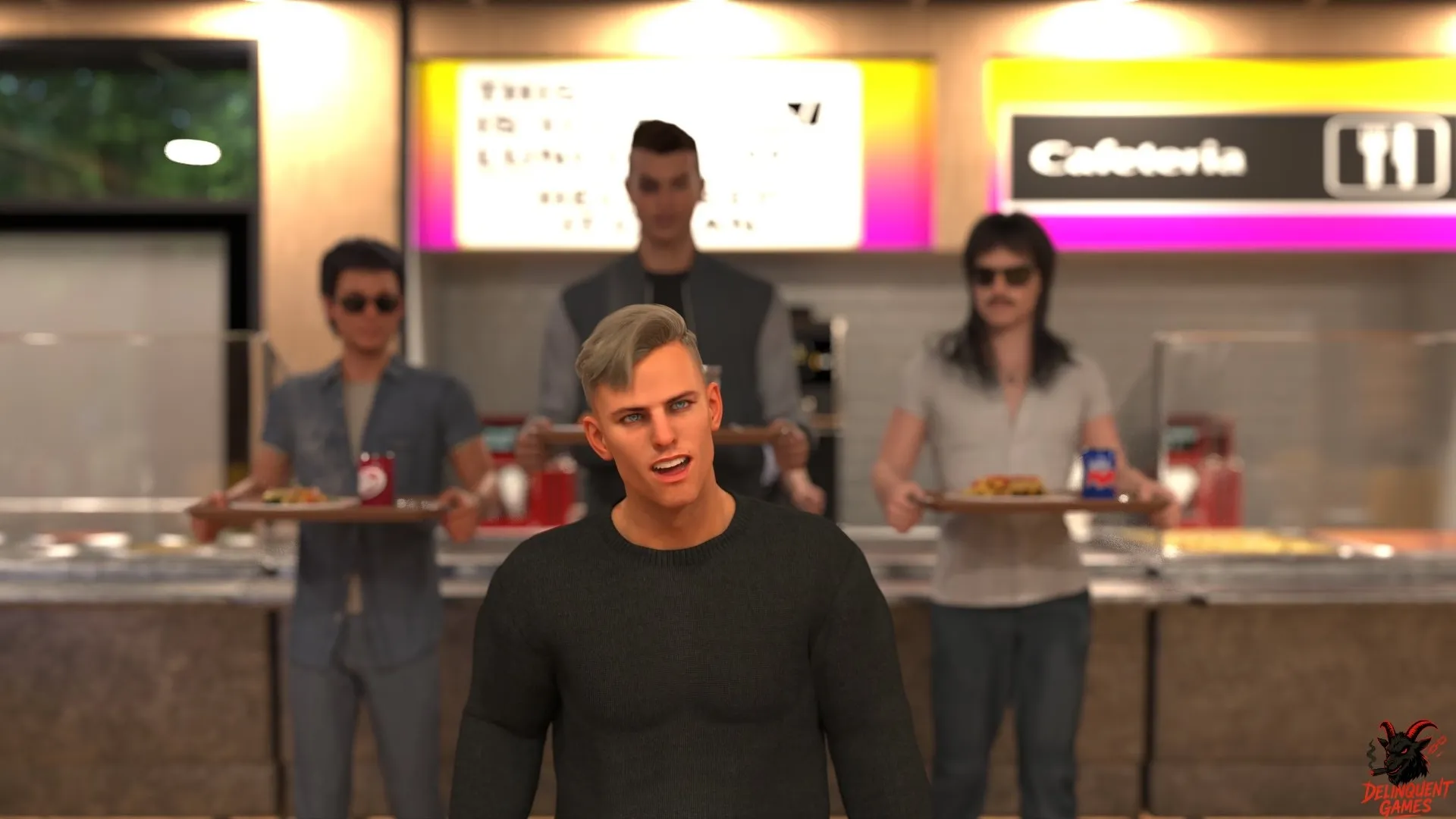 Kicked Out King gameplay screenshot 1 (Ren'Py adult game) by Delinquent Games – free download