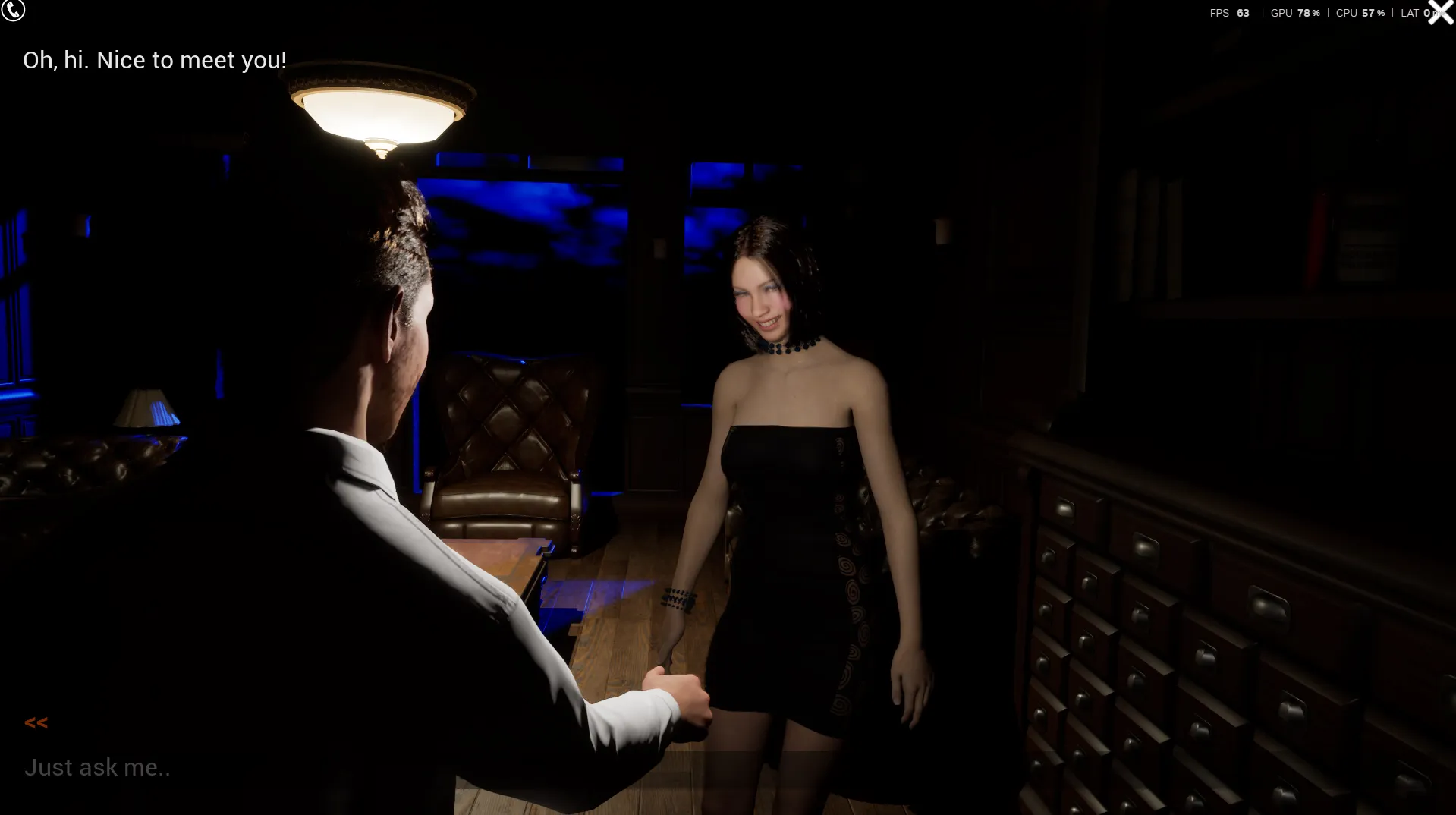 After Hours Session gameplay screenshot 1 (Unreal Engine adult game) by Dachsby – free download