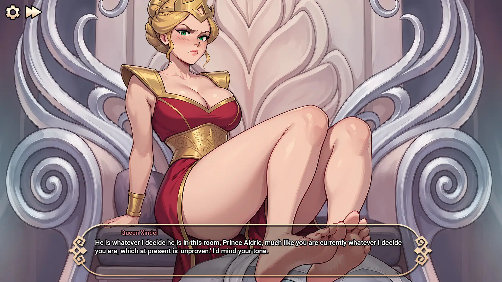 Crown of Lust gameplay screenshot 4 (Ren'Py adult game) by FapYeah – free download