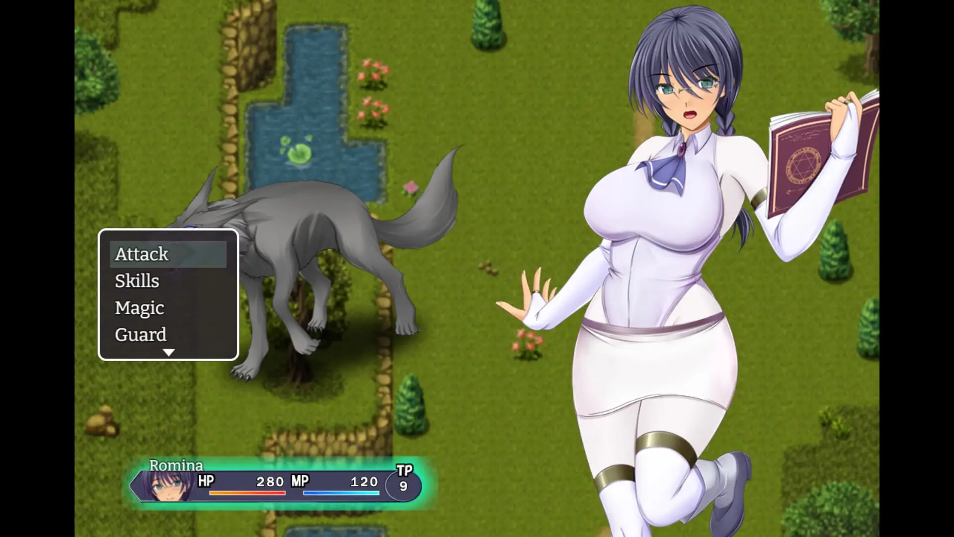 The Forbidden Tomes of Olipos gameplay screenshot 7 (RPGM adult game) by Konjikineko – free download