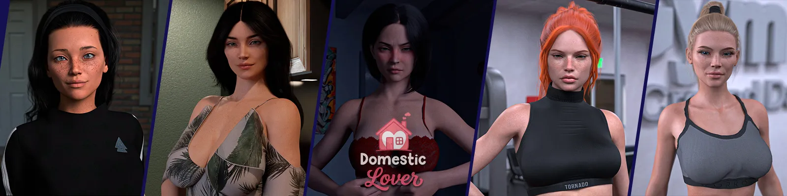 Domestic Lover cover 0.1.1 – Ren'Py adult game by Crowlab free download
