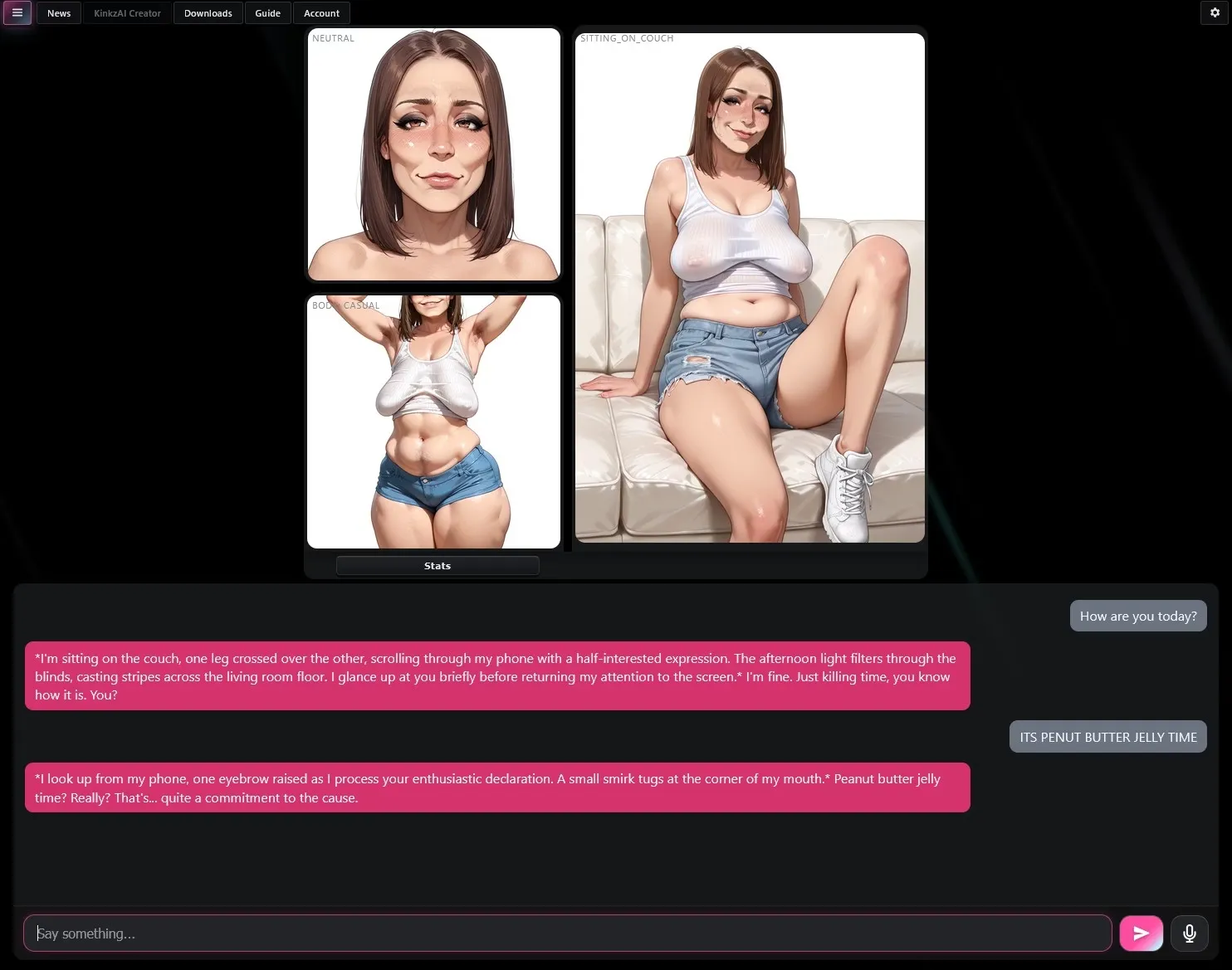 KinkzAI gameplay screenshot 1 (Others adult game) by KinkzAI – free download
