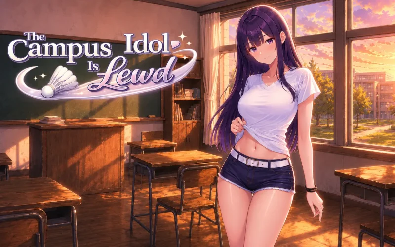 The Campus Idol Is Lewd cover 0.2.0 – Ren'Py adult game by Vinreverie free download