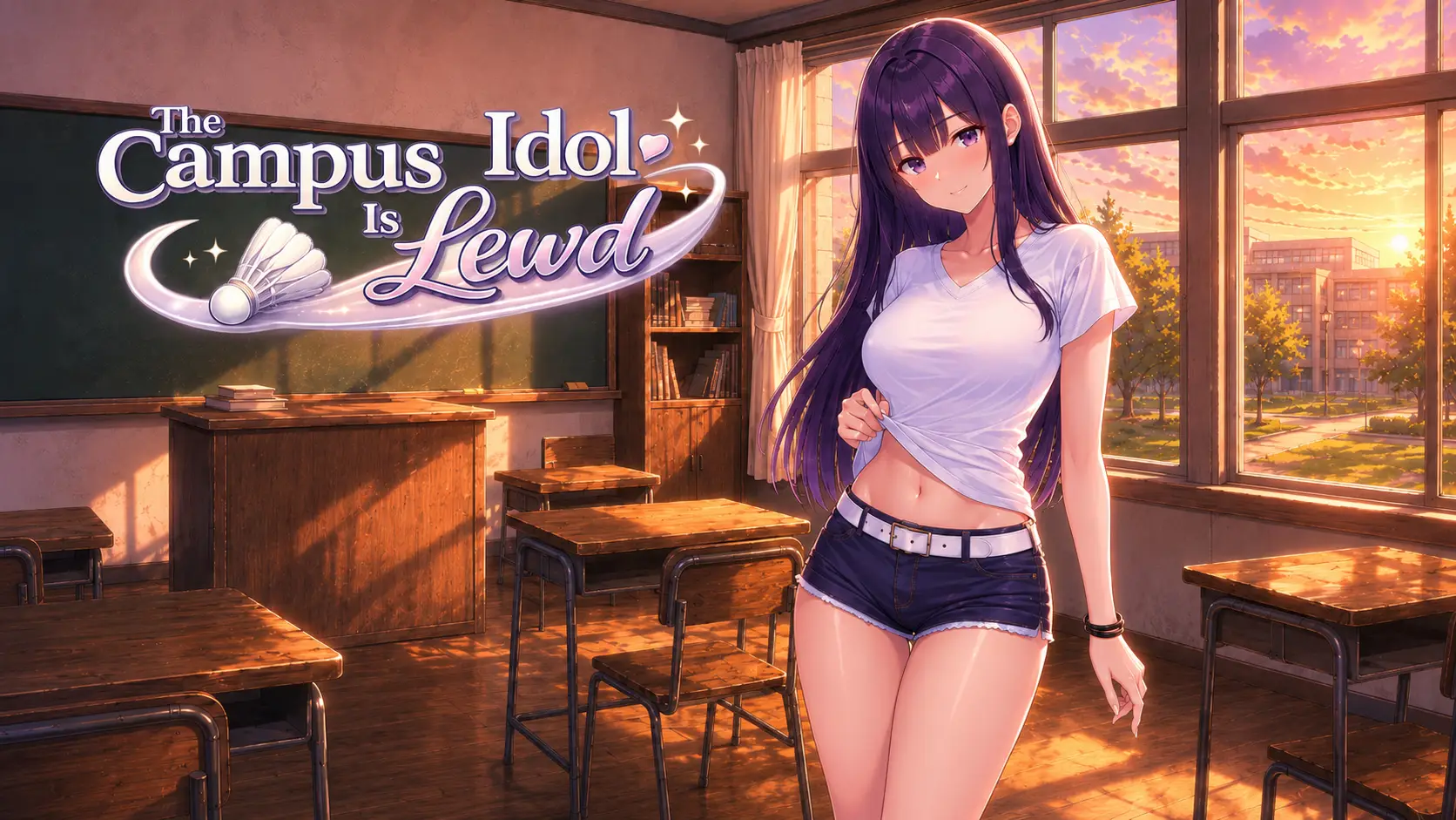 The Campus Idol Is Lewd cover 0.2.0 – Ren'Py adult game by Vinreverie free download