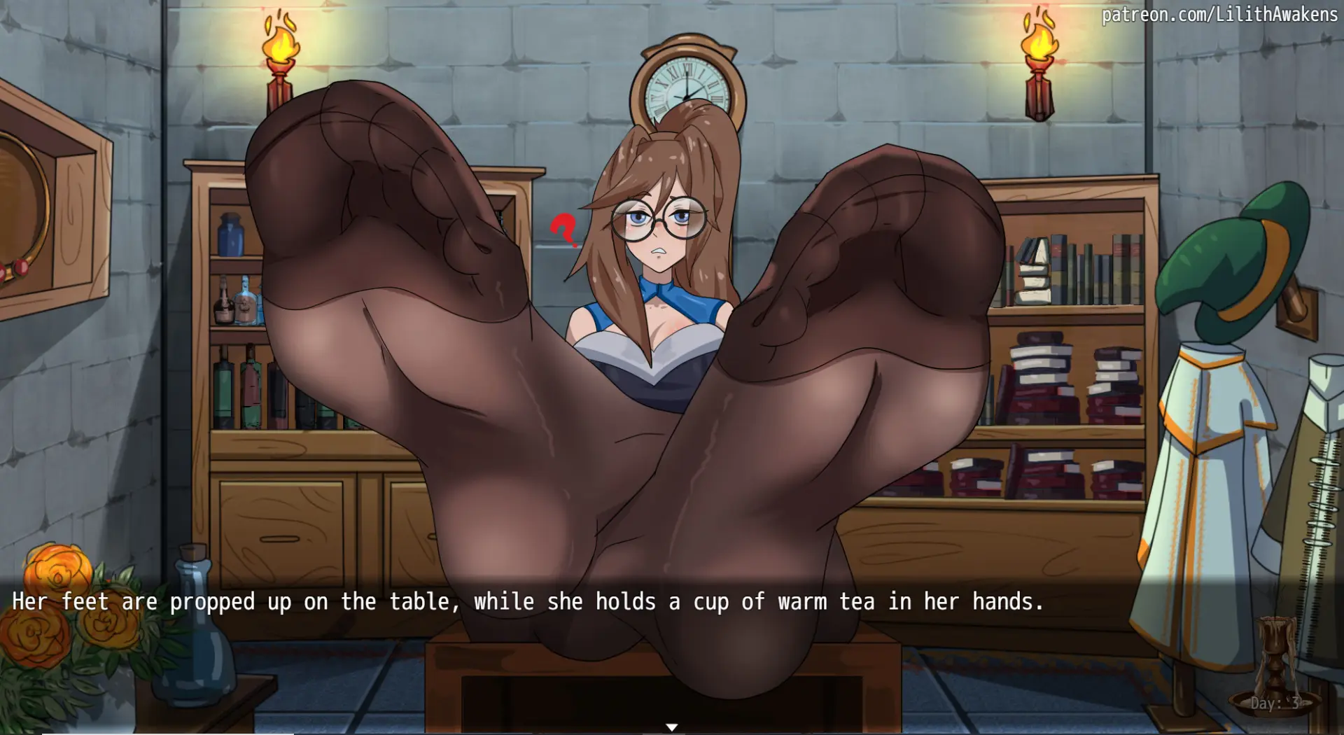 Lilith Awakens gameplay screenshot 6 (RPGM adult game) by ElatedOwl – free download