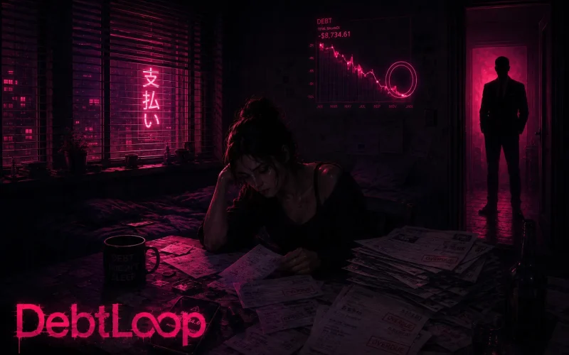DebtLoop cover 0.1 – HTML adult game by YellowArachnid free download