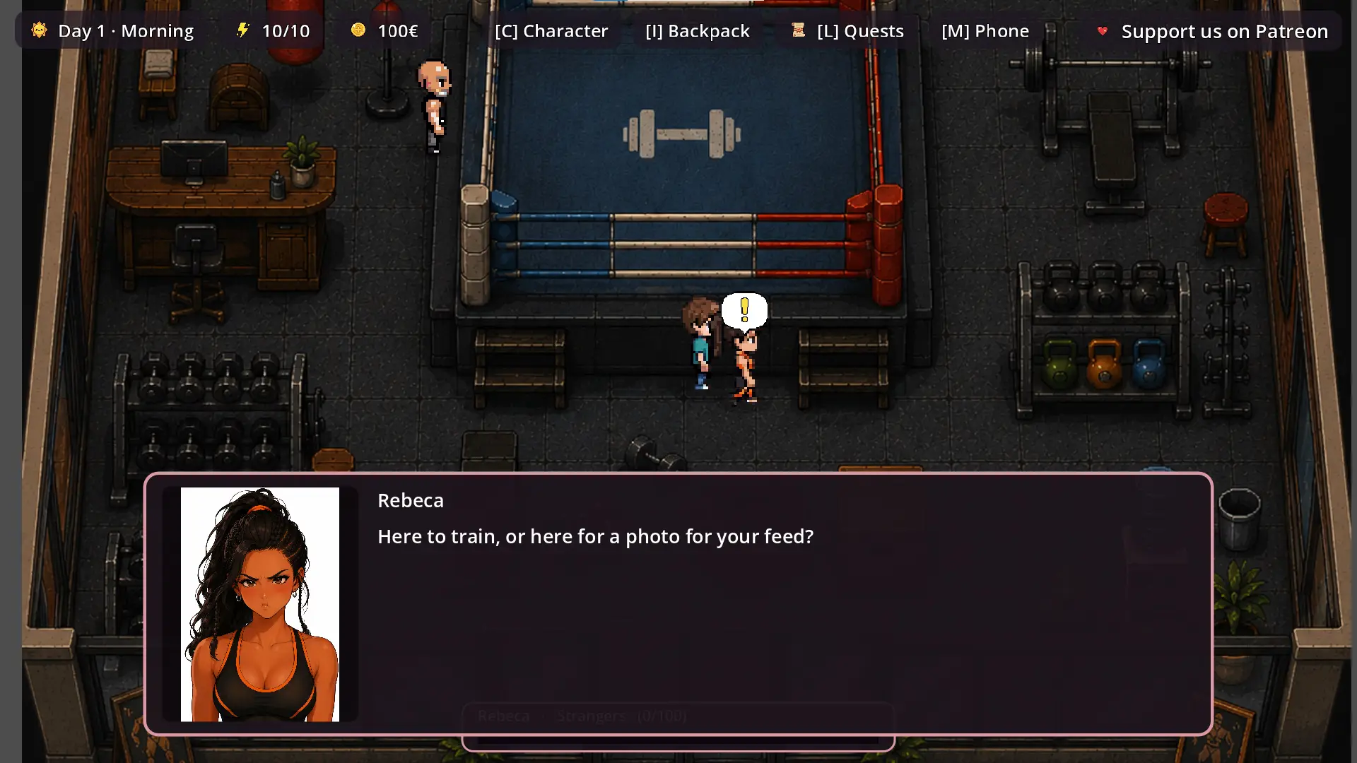 Corazones de Neón gameplay screenshot 6 (Godot adult game) by ElmanchasXD – free download