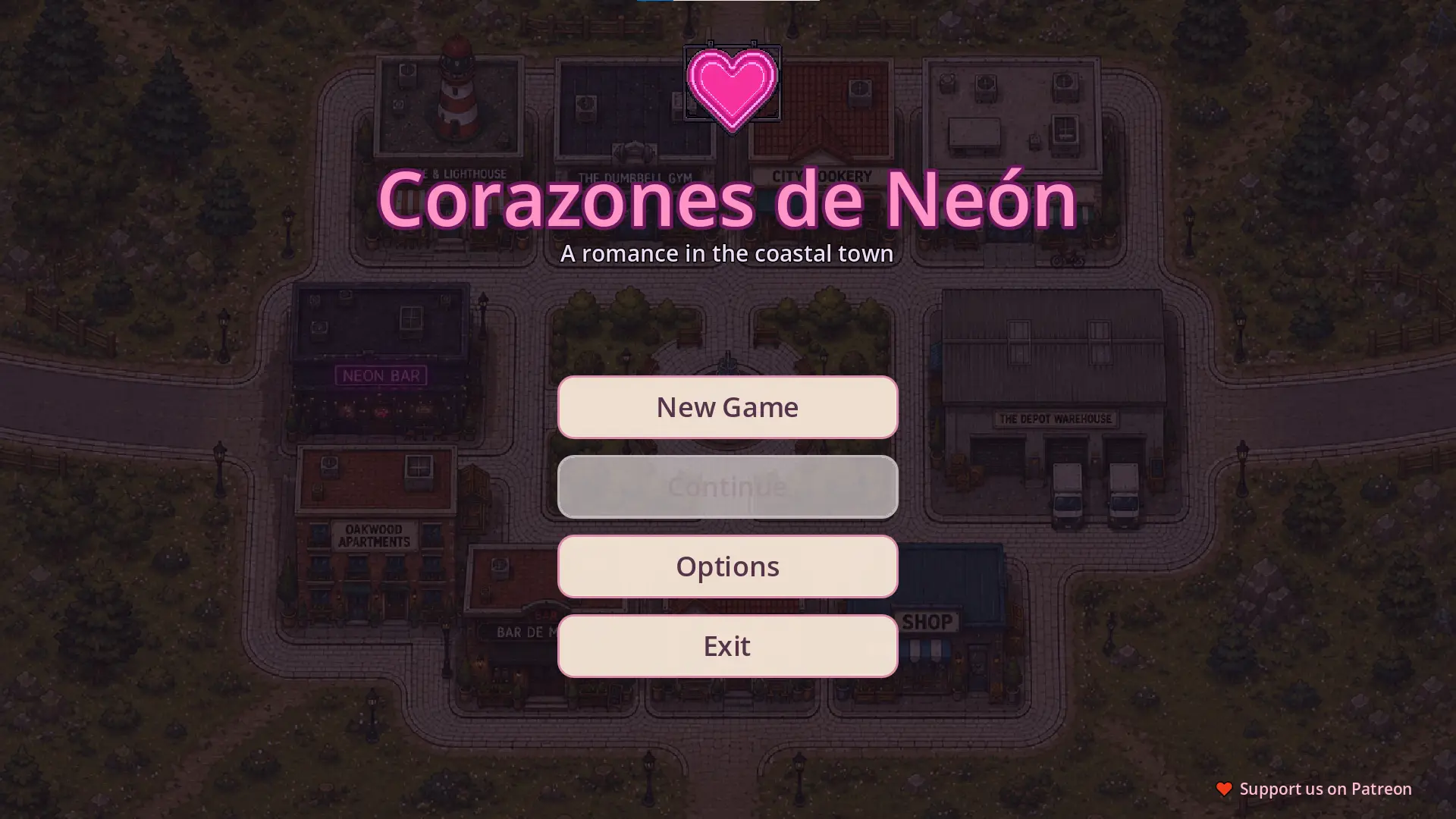 Corazones de Neón cover 1.0 – Godot adult game by ElmanchasXD free download
