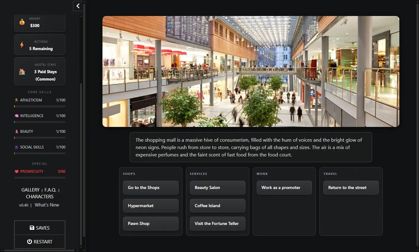 Applicant gameplay screenshot 3 (HTML adult game) by YellowArachnid – free download
