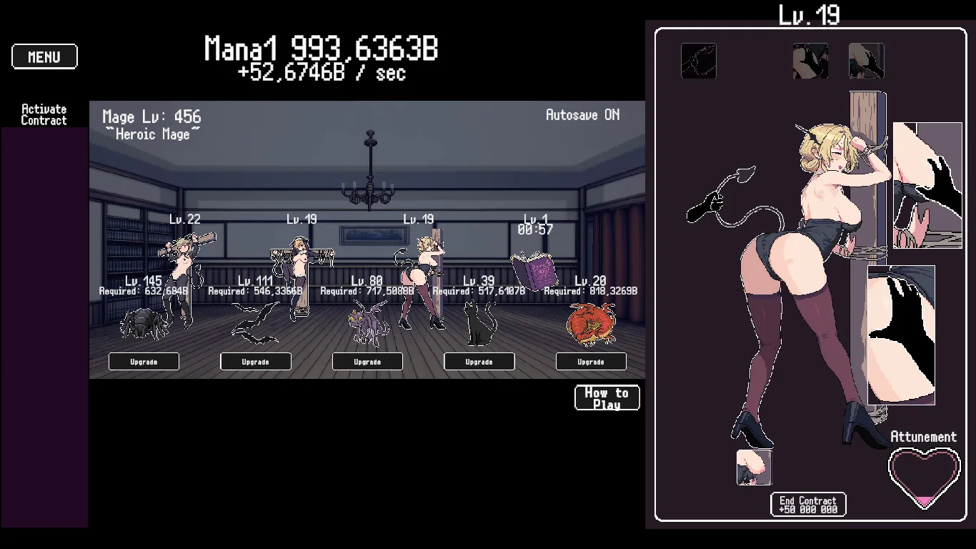 Succubus Click Simulator gameplay screenshot 3 (Unity adult game) by aegistone – free download