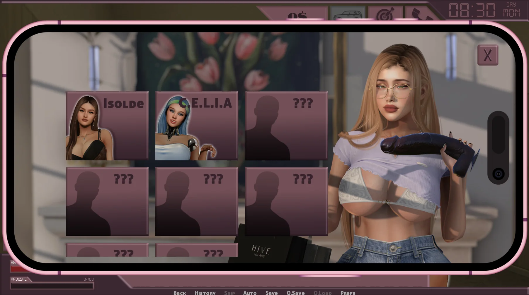 Dystopia: Under the Eclipse gameplay screenshot 1 (Ren'Py adult game) by Moonlight Creations – free download