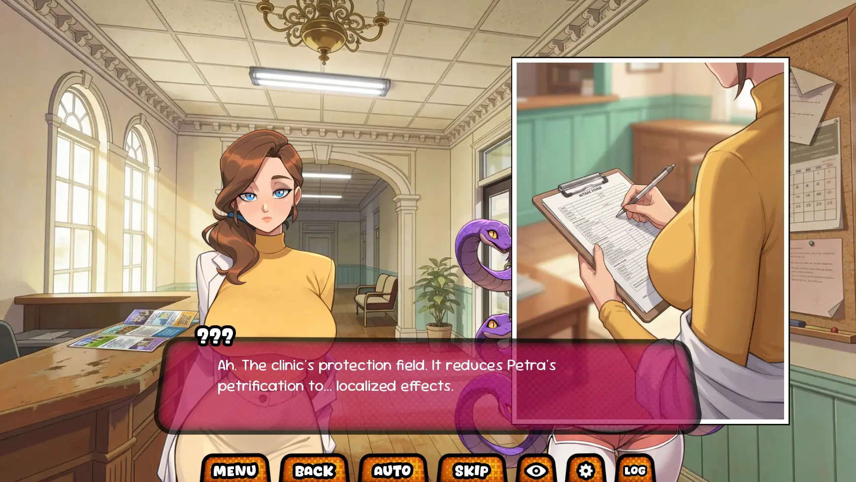 Monster Girl Clinic gameplay screenshot 1 (Ren'Py adult game) by Immoral Studios – free download
