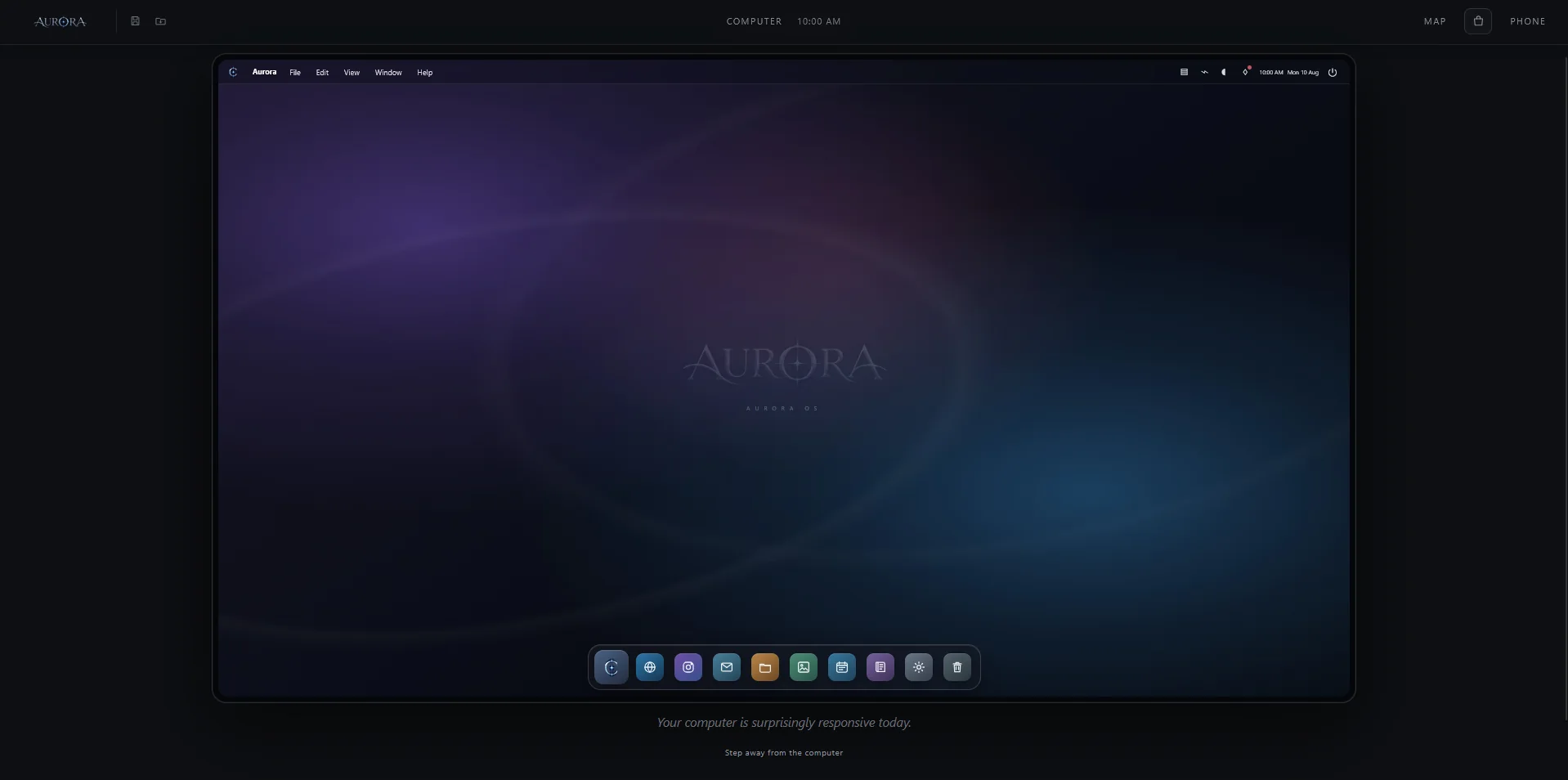 AURORA gameplay screenshot 2 (HTML adult game) by EBONYFLARE – free download