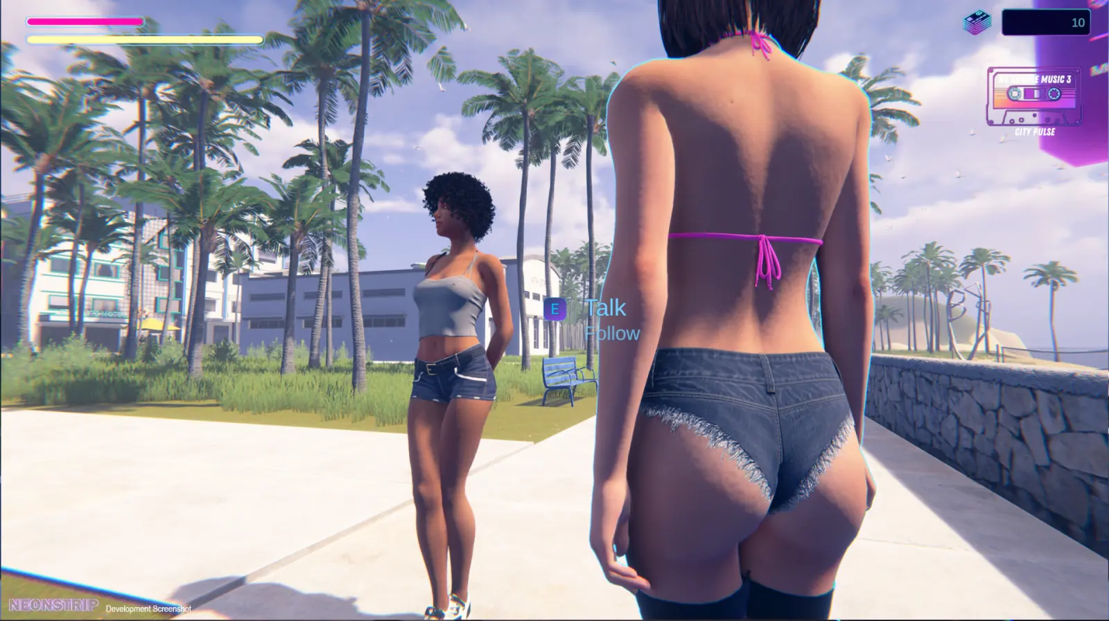 Neon Strip gameplay screenshot 2 (Unity adult game) by F18 Studios – free download