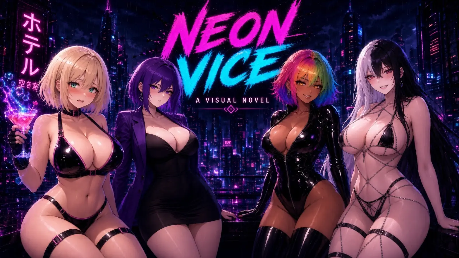 Neon Vice: Riley’s Corruption gameplay screenshot 6 (Ren'Py adult game) by PixelHax0r – free download