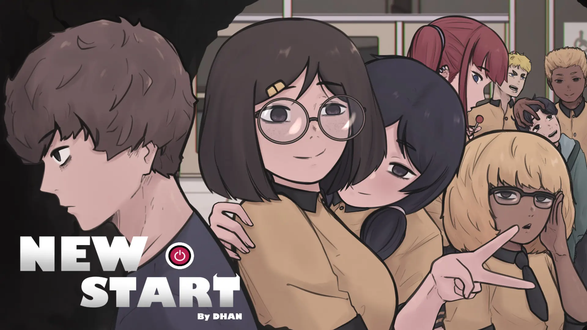 New Start gameplay screenshot 1 (Ren'Py adult game) by DHAN – free download