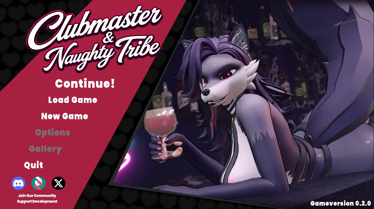 Clubmaster & Naughty Tribe gameplay screenshot 1 (Ren'Py adult game) by RedChest Studio – free download